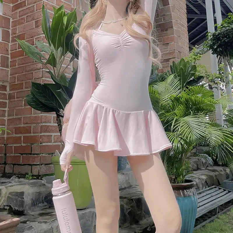 Long Sleeve Y2K Dress