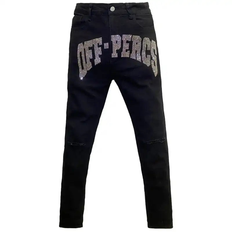 Rhinestone Jeans Y2K
