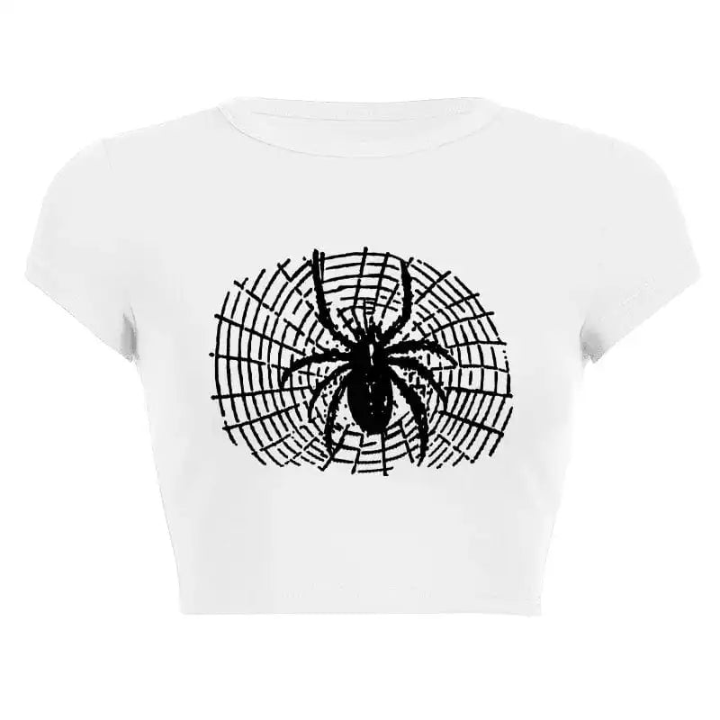 Spider Y2K Crop Top