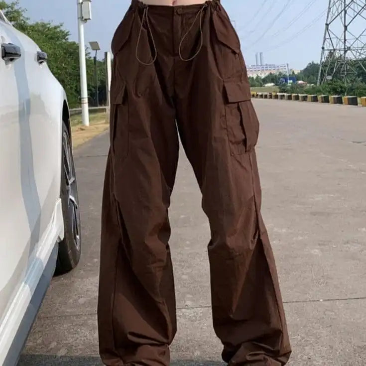 Y2K Brown Cargo Pants