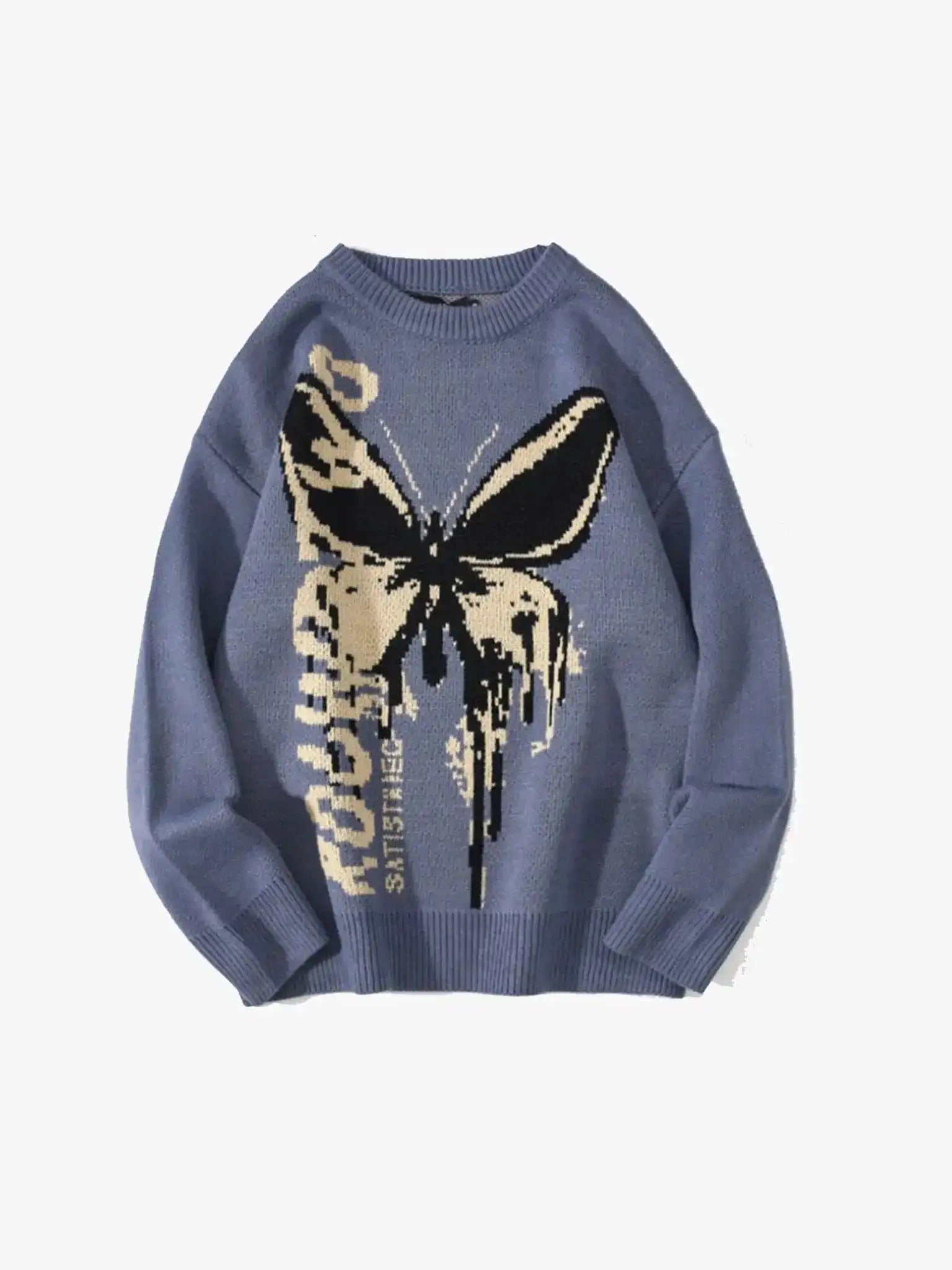 Y2K Butterfly Jacquard Sweater