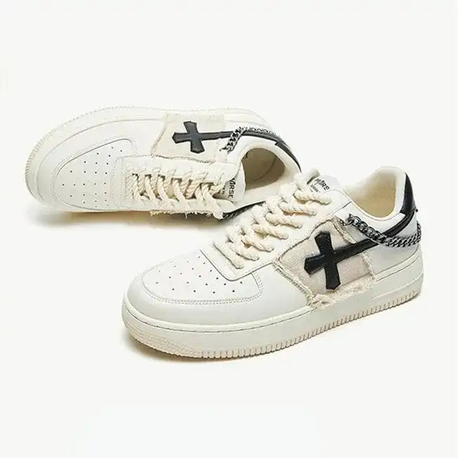 Y2K Chain Cross Sneakers