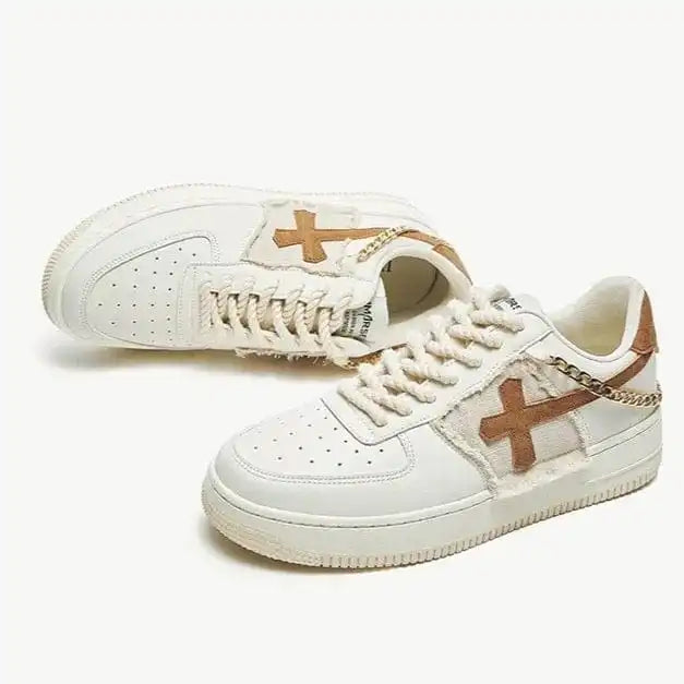 Y2K Chain Cross Sneakers