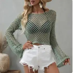 Y2K Crochet Crop Tops