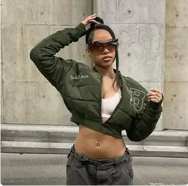 Y2K Cropped Puffer Jackets