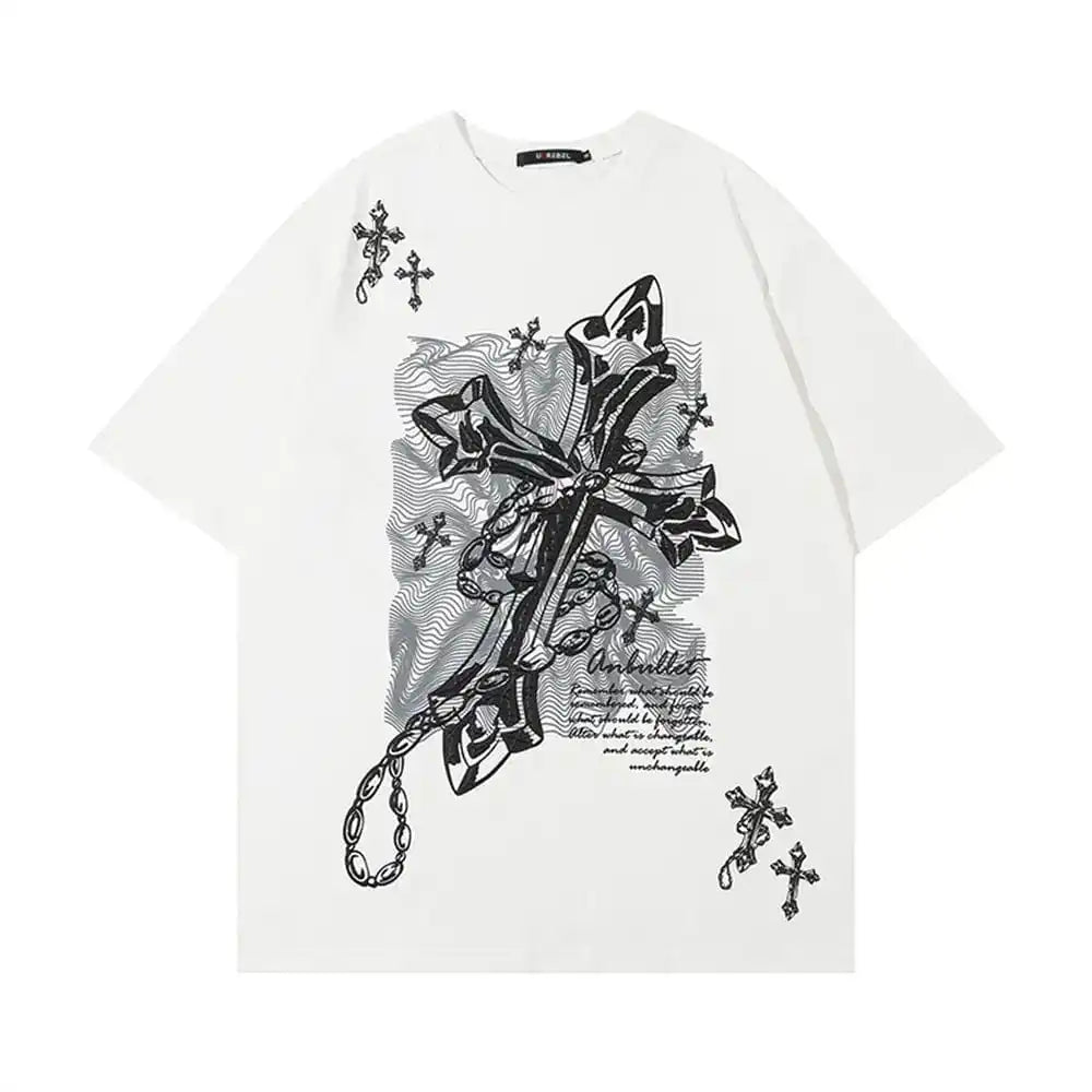 Y2K Cross Graphic Tee