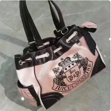 Y2K Embroidered Velvet Handbag