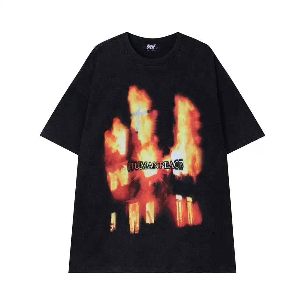 Y2K Flame Shirt