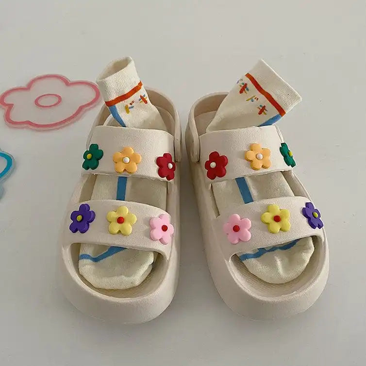 Y2K Flowered Sandals