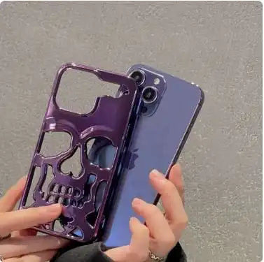 Y2K Gothic Skull iPhone Case