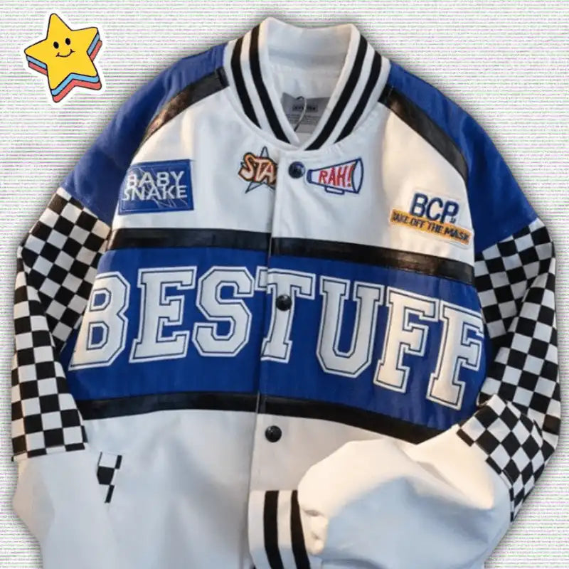 Y2K Graphic Racer Jacket