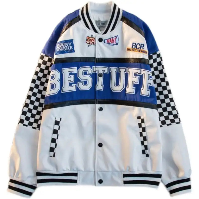 Y2K Graphic Racer Jacket
