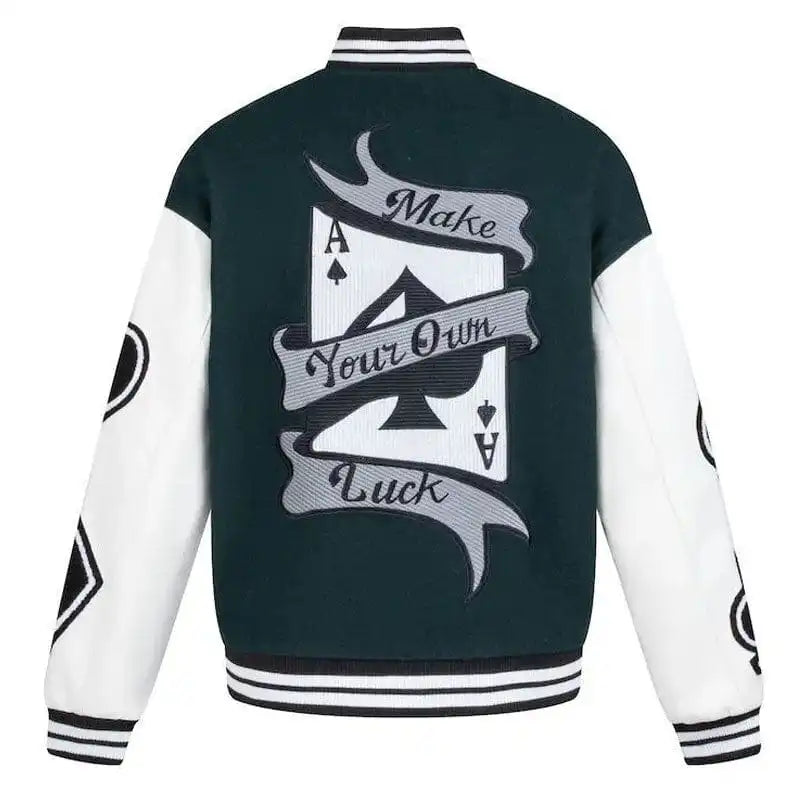 Y2K Green Varsity Jacket