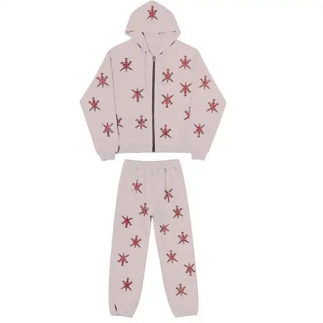 Y2K Hoodie Set for Men