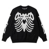 Y2K Knitted Skull Sweater