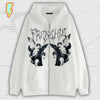 Y2K Punk Graphic Zip Up Hoodie