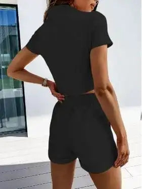 Y2K Short Sleeve Tracksuit