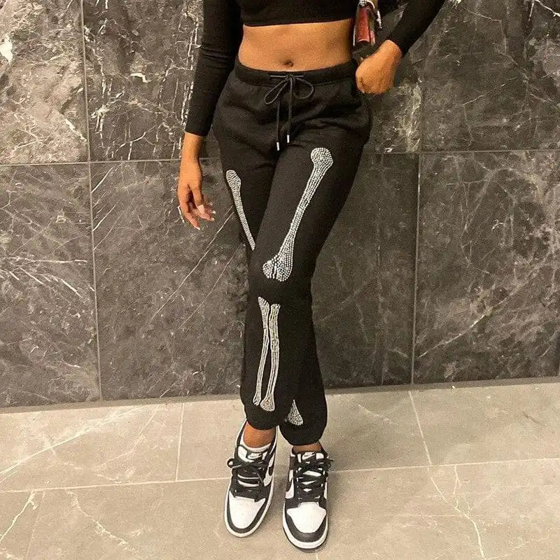 Y2K Skeleton Joggers