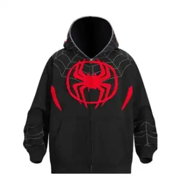 Y2K Spider Gothic Printed Hoodie