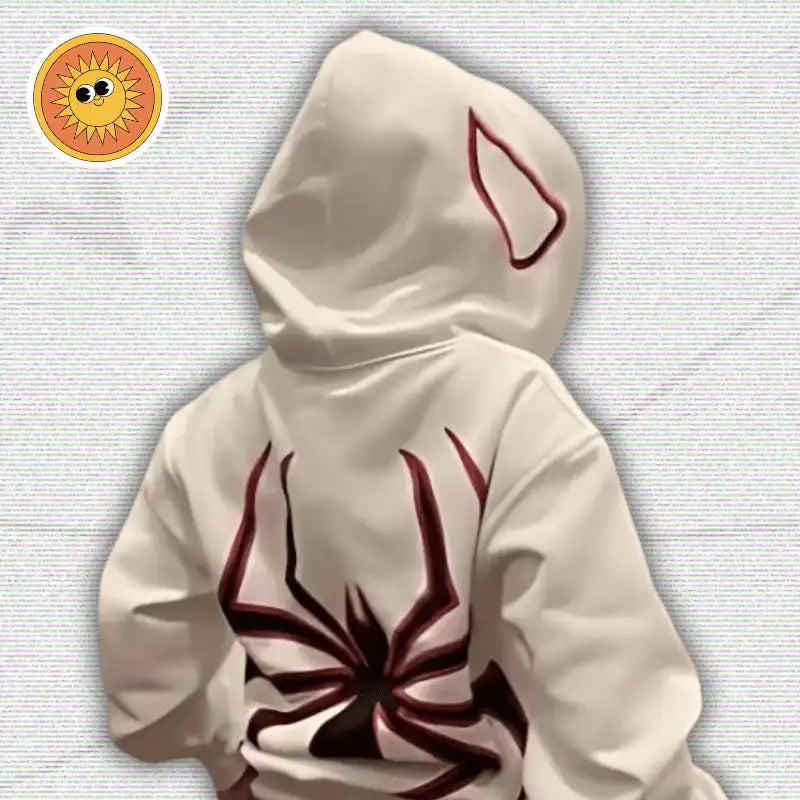 Y2K Spider Print Hoodies
