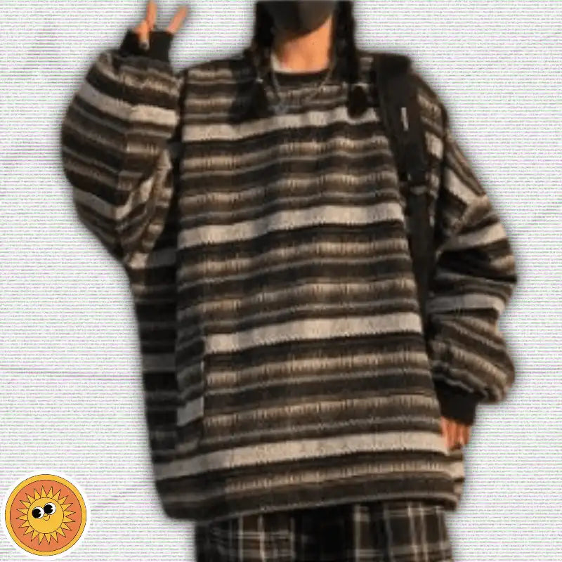 Y2K Vintage Striped Sweater