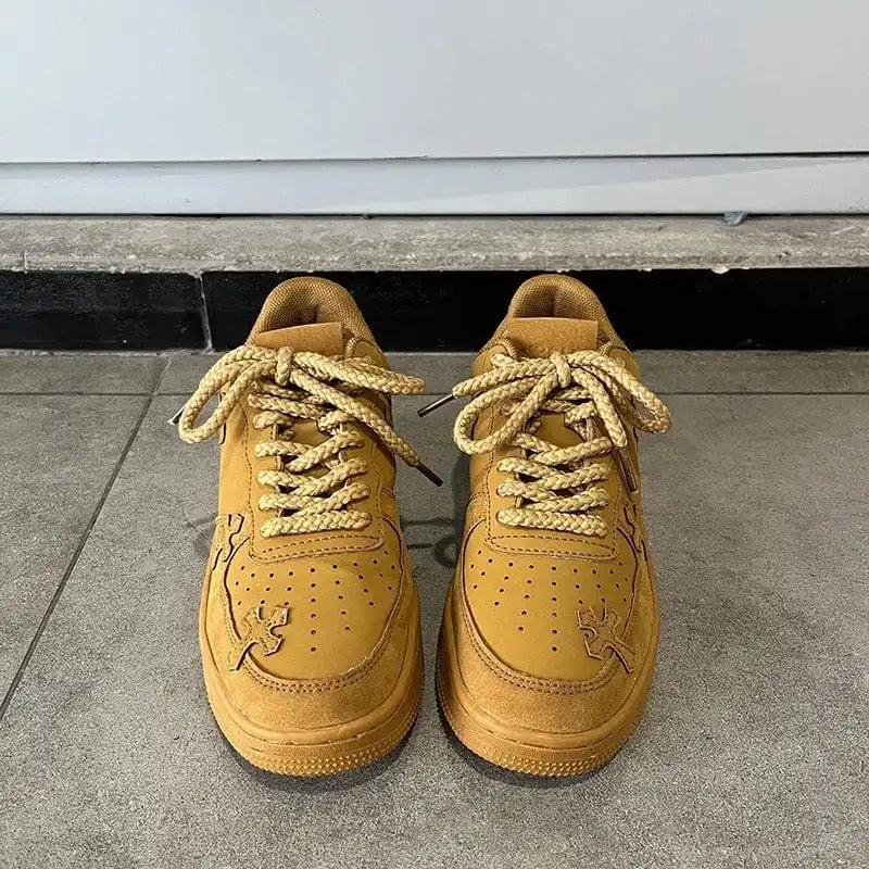 Y2K Wheat Cross Sneakers
