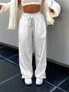 Y2K White Track Pants
