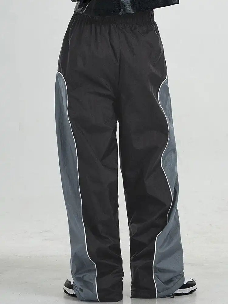 Y2K Wide Leg Parachute Pants