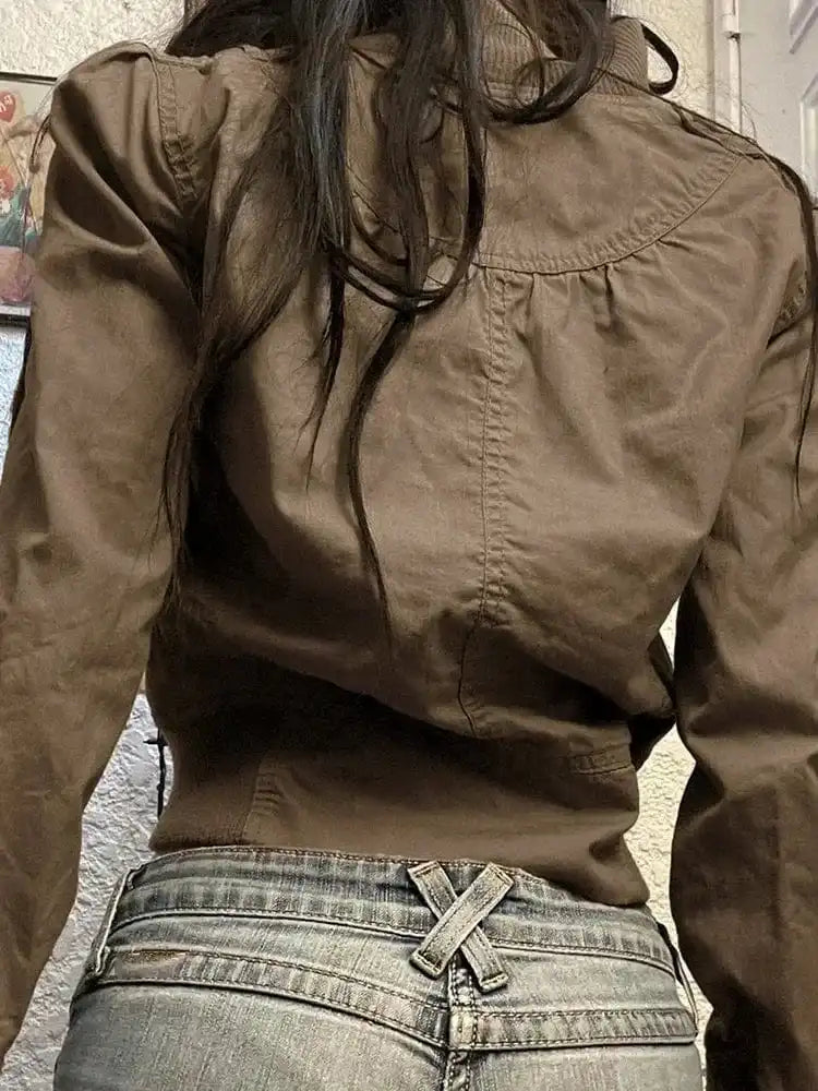 Y2k Slim Jacket Women