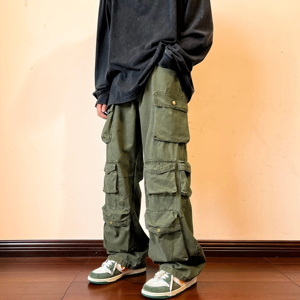 Y2K Green Cargo Pants